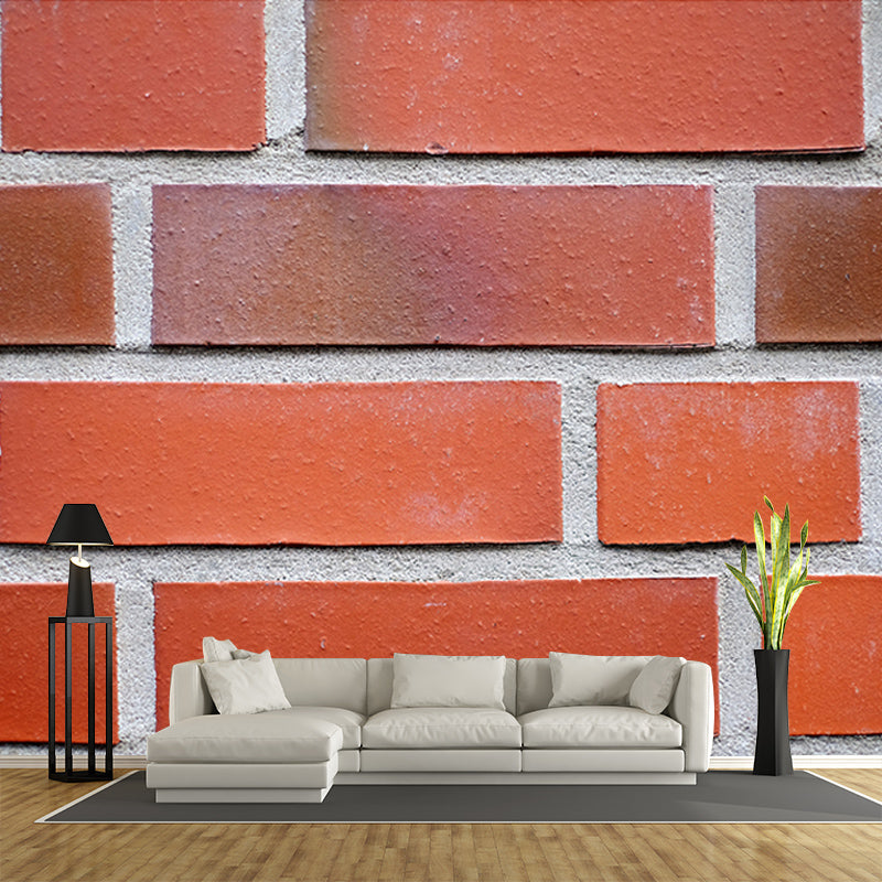 Brick Pattern Mural for Home Decor Contemporary Wall Art, Personalized Size