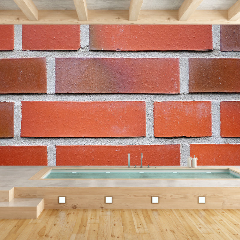 Brick Pattern Mural for Home Decor Contemporary Wall Art, Personalized Size
