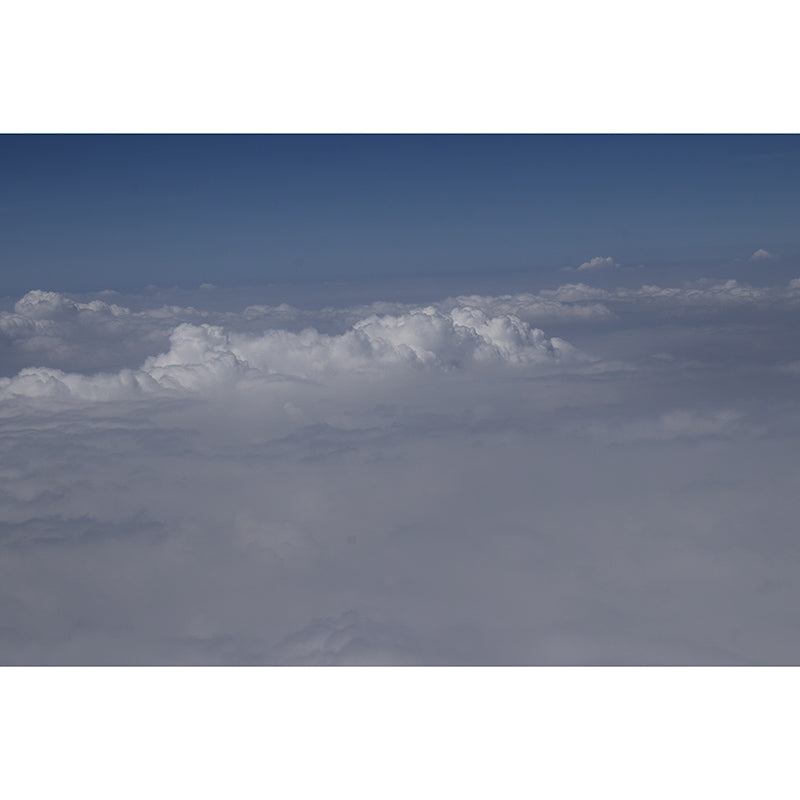 Sky View Minimalist Wall Covering for Living Room, Customized Size Available