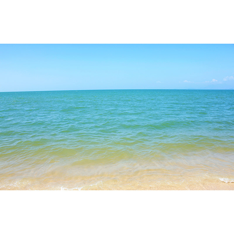 Sea Beach View Wall Covering for Living Room, Customized Size Available