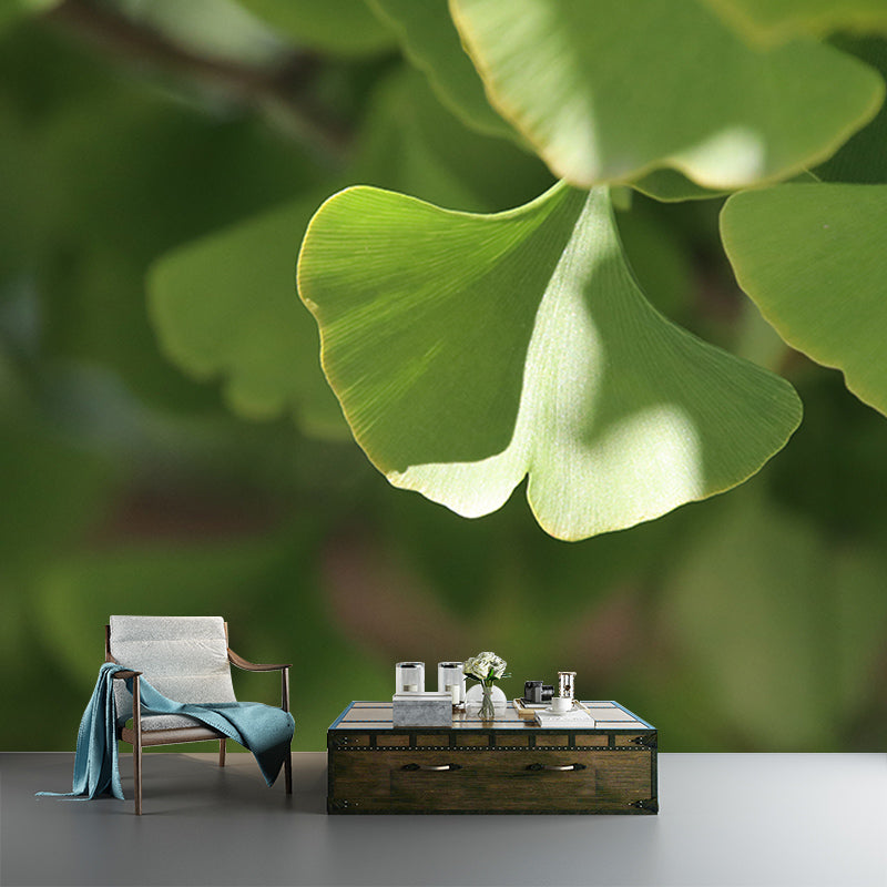 Ginkgo Biloba Moisture Resistant Mural for Sitting Room, Customized Size Available