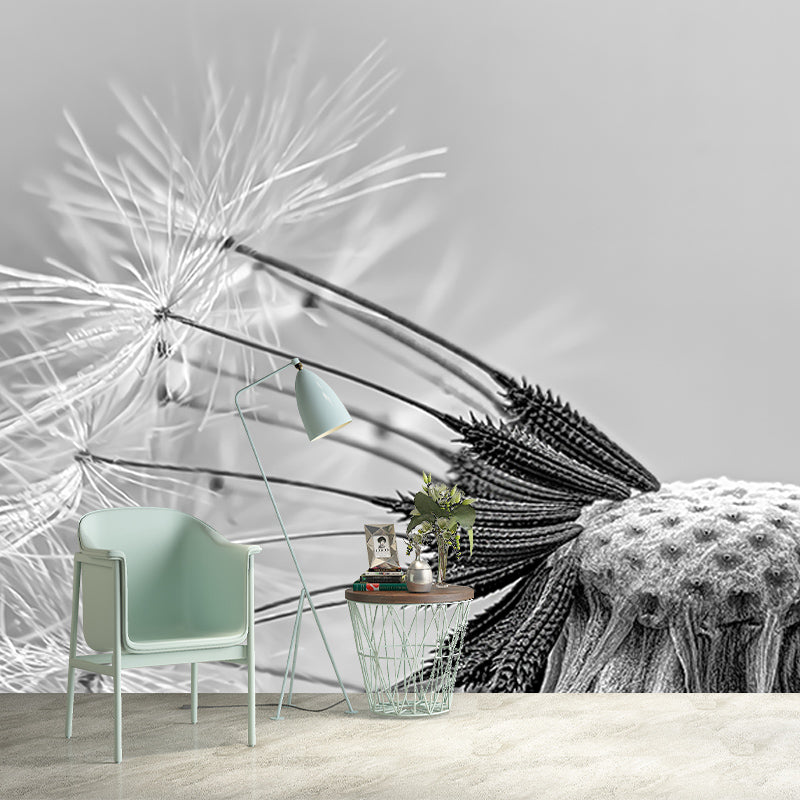 Seed Dandelion Full Size Wall Covering for Reading Room, Customized Size Available