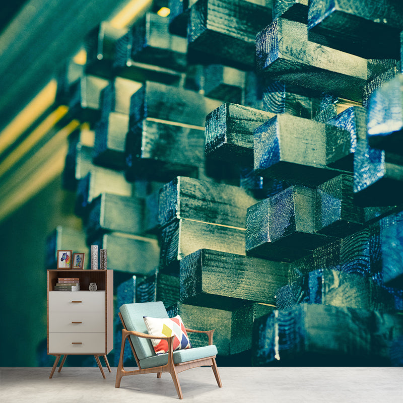 Modern 3D Painting Mural Mildew Resistant Wall Covering for Bedroom Decor