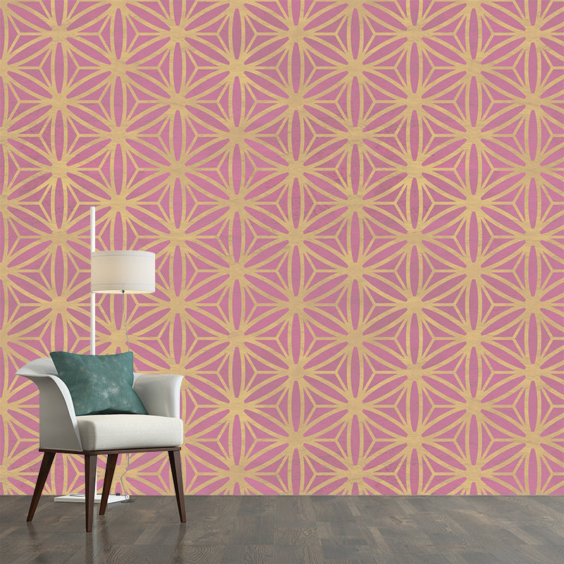 Geometric Patterns Mural Decal for Wall Modern Style Bedroom Mural Wall Art