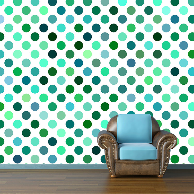 Modern Geometric Patterns Mural Mildew Resistant Wall Covering for Bedroom Decor