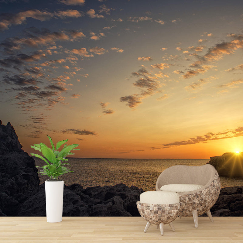 Photography Contemporary Mural Wallpaper with Sky Painting for Decoration