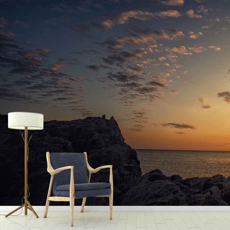 Photography Contemporary Mural Wallpaper with Sky Painting for Decoration