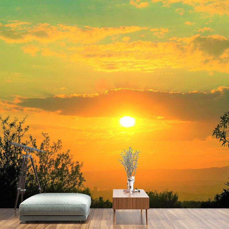 Cloudscape Mural Decal for Wall Contemporary Sitting Room Mural Wall Art