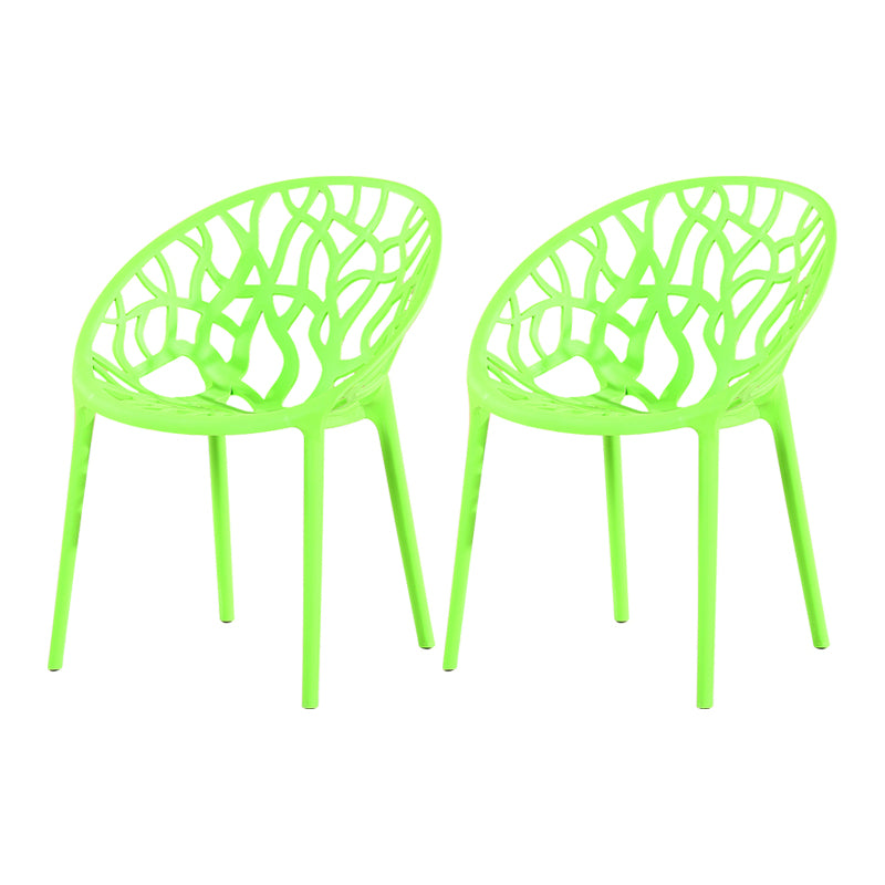 El comedor plástico contemporáneo preside la parte posterior abierta sin brazos que cena la silla lateral para el restaurante