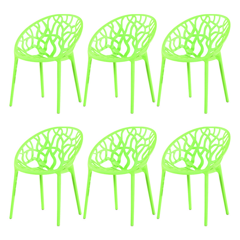 El comedor plástico contemporáneo preside la parte posterior abierta sin brazos que cena la silla lateral para el restaurante