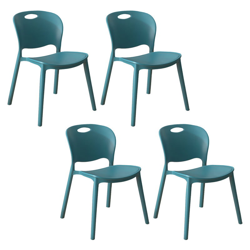 El comedor plástico contemporáneo preside la parte posterior abierta sin brazos que cena la silla lateral para el uso en el hogar