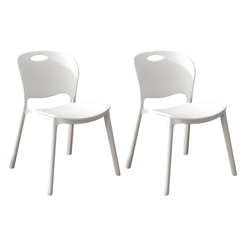 El comedor plástico contemporáneo preside la parte posterior abierta sin brazos que cena la silla lateral para el uso en el hogar