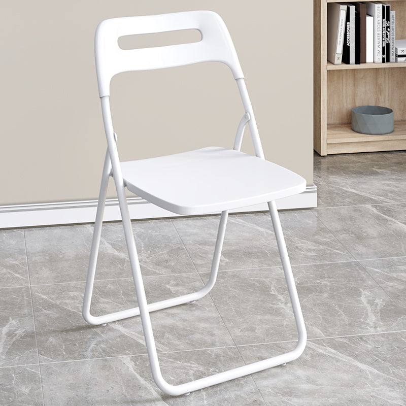 Chaise d'intérieur et d'extérieur moderne en métal, chaise d'appoint pliante à dossier ouvert pour la maison