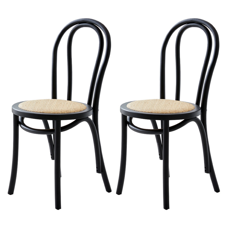 Le bois de hêtre de style moderne préside les chaises de salle à manger de cuisine arrière de Windsor