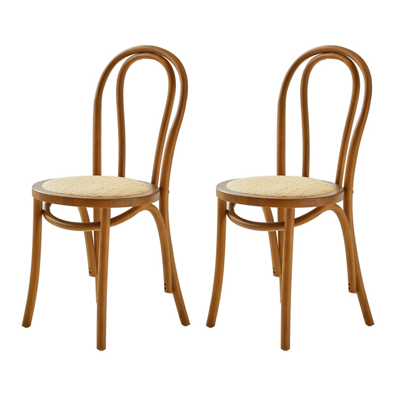 Le bois de hêtre de style moderne préside les chaises de salle à manger de cuisine arrière de Windsor
