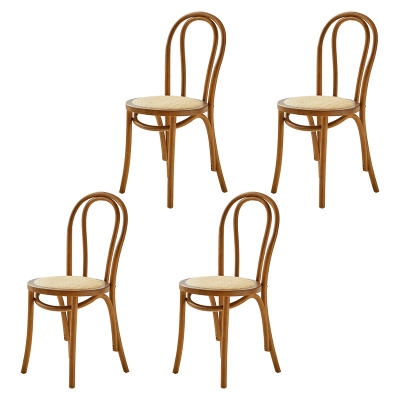 Le bois de hêtre de style moderne préside les chaises de salle à manger de cuisine arrière de Windsor