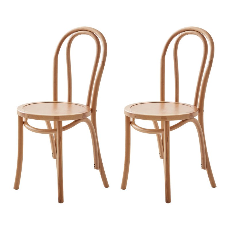 Le bois de hêtre de style moderne préside les chaises de salle à manger de cuisine arrière de Windsor