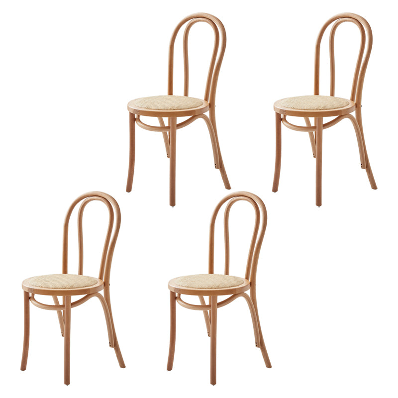 Le bois de hêtre de style moderne préside les chaises de salle à manger de cuisine arrière de Windsor
