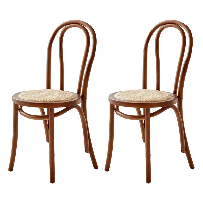 Le bois de hêtre de style moderne préside les chaises de salle à manger de cuisine arrière de Windsor