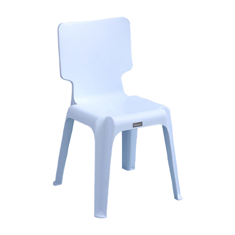 Chaise d'appoint en plastique pour marché nocturne scandinave, chaise de salle à manger à dossier solide, couleur claire