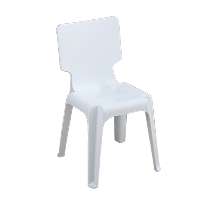 Chaise d'appoint en plastique pour marché nocturne scandinave, chaise de salle à manger à dossier solide, couleur claire