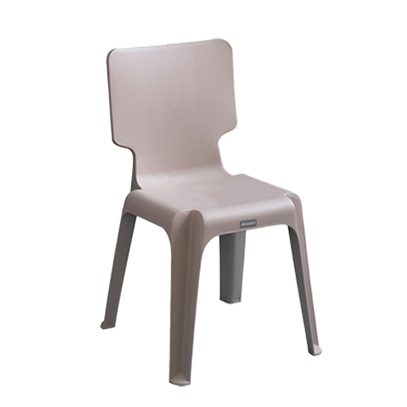 Chaise d'appoint en plastique pour marché nocturne scandinave, chaise de salle à manger à dossier solide, couleur claire