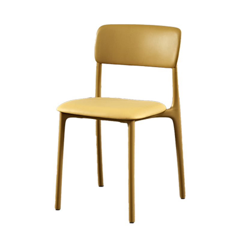 Plastic Scandinavian Restaurant Side Chair Matte Finish Open Dining Chair