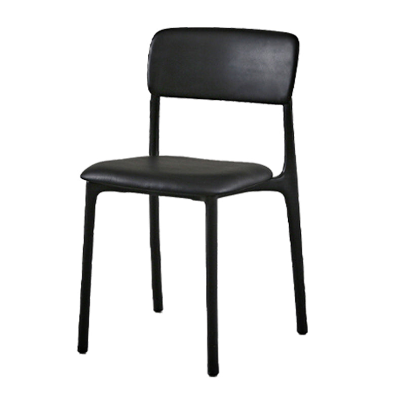 Plastic Scandinavian Restaurant Side Chair Matte Finish Open Dining Chair