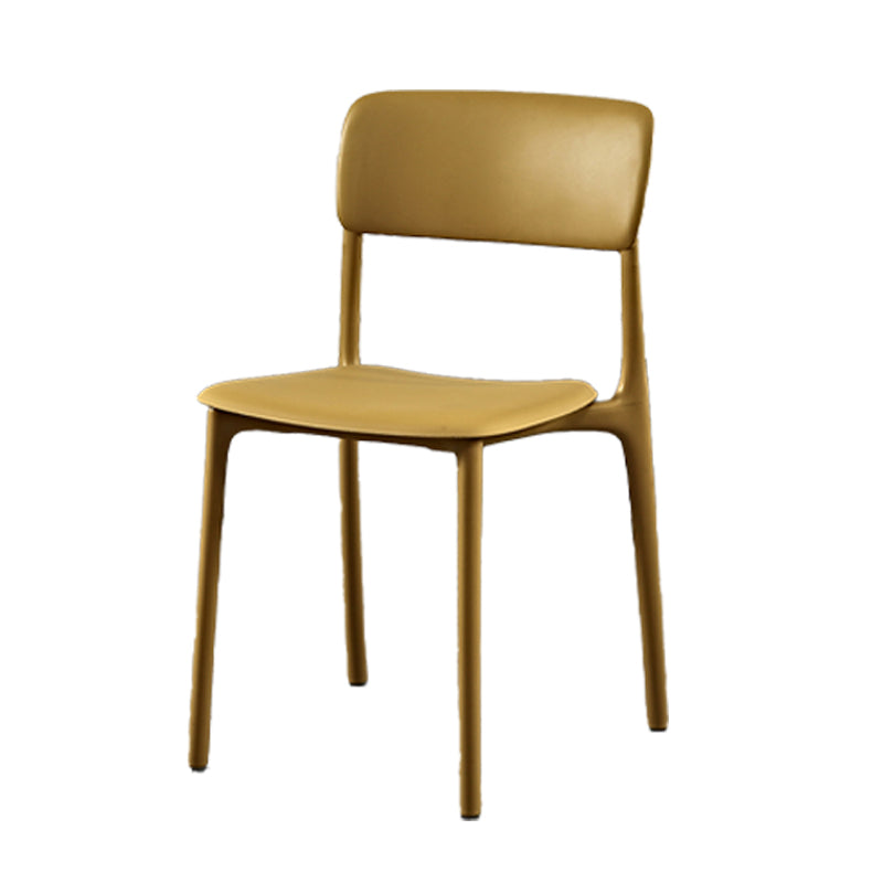 Plastic Scandinavian Restaurant Side Chair Matte Finish Open Dining Chair
