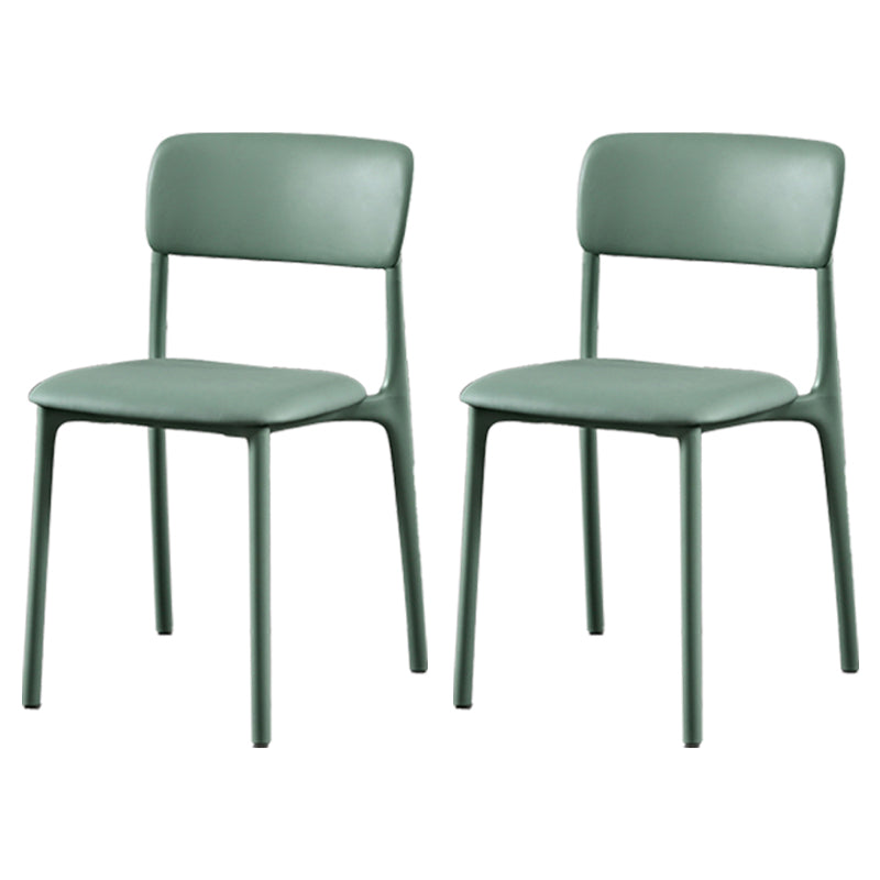 Plastic Scandinavian Restaurant Side Chair Matte Finish Open Dining Chair