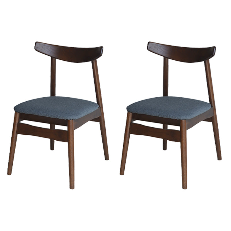 Chaise de salle à manger scandinave en lin, finition mate, chaise de salle à manger à dossier ouvert