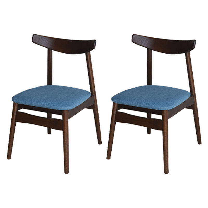 Chaise de salle à manger scandinave en lin, finition mate, chaise de salle à manger à dossier ouvert