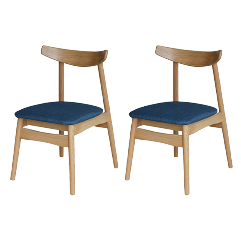 Chaise de salle à manger scandinave en lin, finition mate, chaise de salle à manger à dossier ouvert