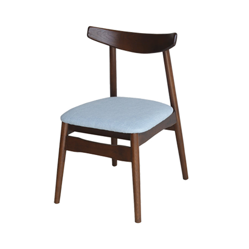 Chaise de salle à manger scandinave en lin, finition mate, chaise de salle à manger à dossier ouvert