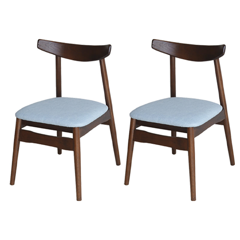 Chaise de salle à manger scandinave en lin, finition mate, chaise de salle à manger à dossier ouvert