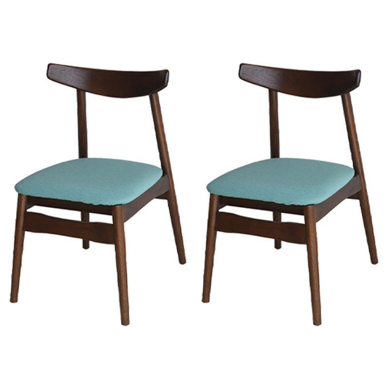 Chaise de salle à manger scandinave en lin, finition mate, chaise de salle à manger à dossier ouvert