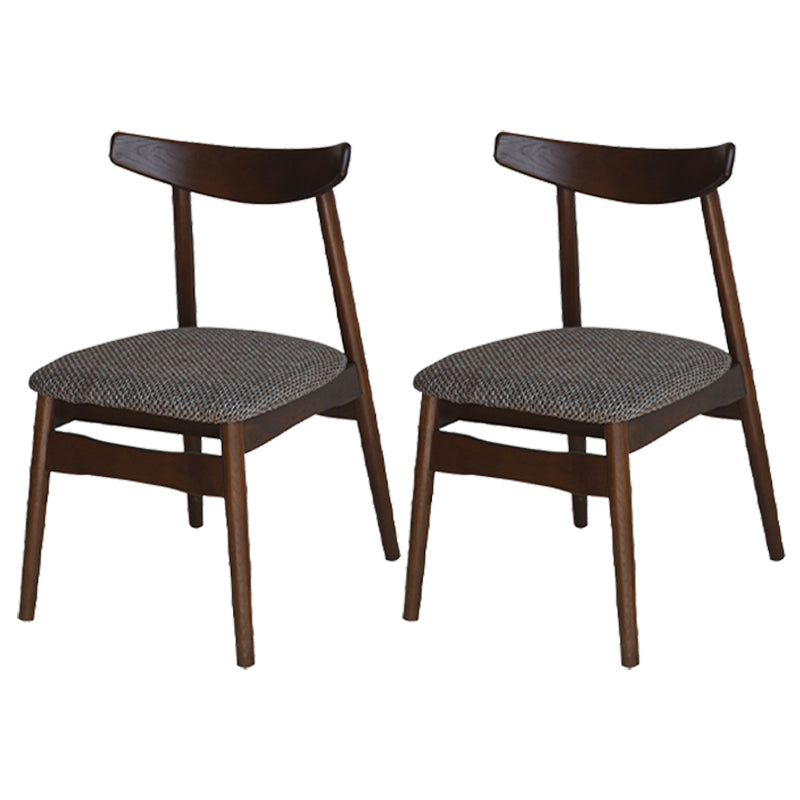 Chaise de salle à manger scandinave en lin, finition mate, chaise de salle à manger à dossier ouvert