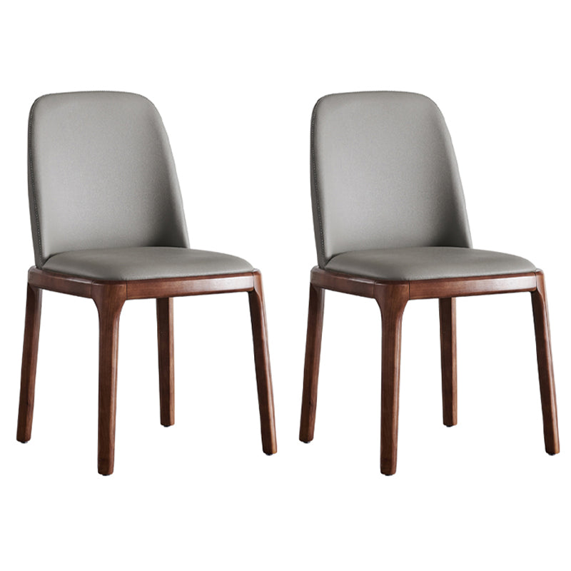Silla auxiliar industrial tapizada para el hogar, silla de comedor Parsons con acabado mate (juego de 2)