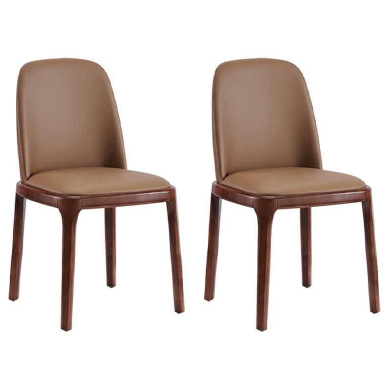 Silla auxiliar industrial tapizada para el hogar, silla de comedor Parsons con acabado mate (juego de 2)