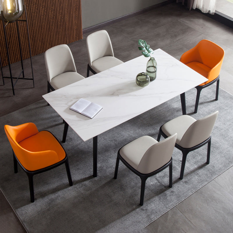 Silla auxiliar industrial tapizada para el hogar, silla de comedor Parsons con acabado mate (juego de 2)