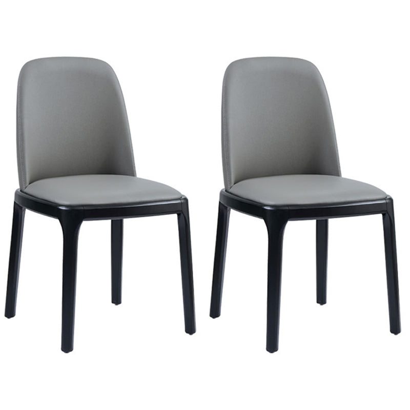 Silla auxiliar industrial tapizada para el hogar, silla de comedor Parsons con acabado mate (juego de 2)