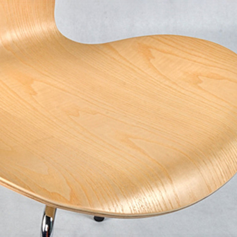 Contemporary Home Side Chair Wingback Wood Dining Room Chair with Metal Legs