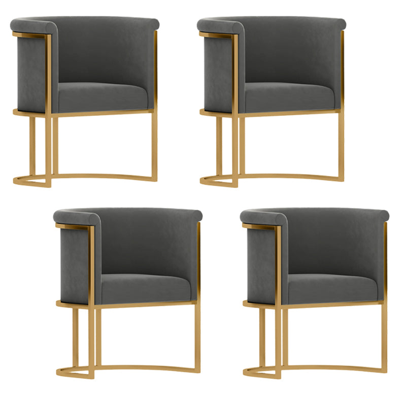 Chaises sans accoudoirs rembourrées de style scandinave, chaises latérales à dossier solide pour la maison