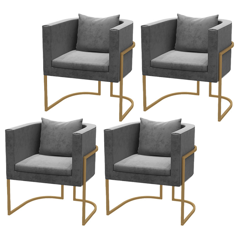 Chaises de salle à manger rembourrées sans accoudoirs de style scandinave, chaises latérales à dossier solide pour un usage domestique
