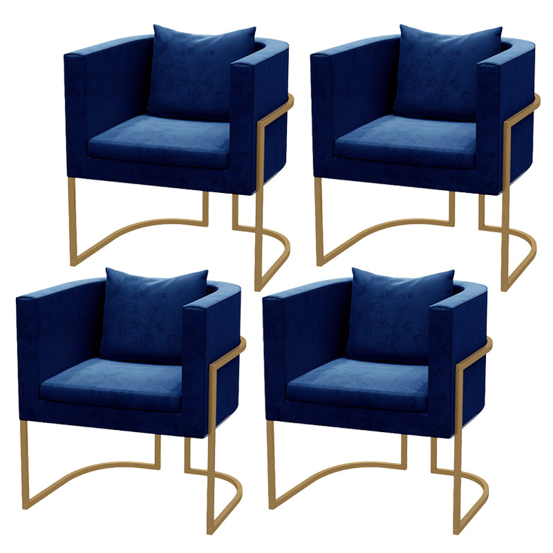 Chaises de salle à manger rembourrées sans accoudoirs de style scandinave, chaises latérales à dossier solide pour un usage domestique