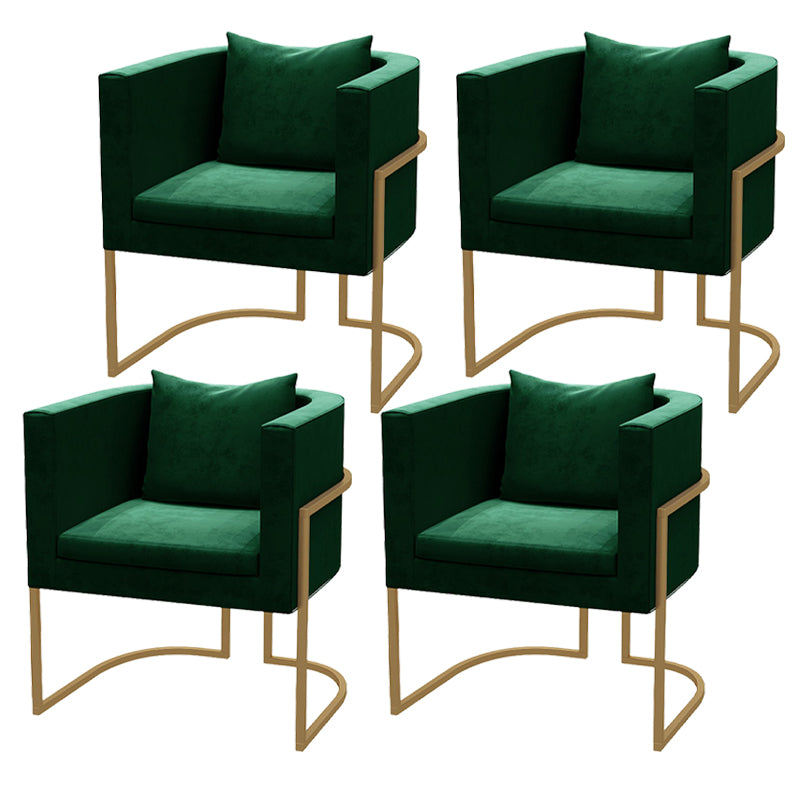 Chaises de salle à manger rembourrées sans accoudoirs de style scandinave, chaises latérales à dossier solide pour un usage domestique
