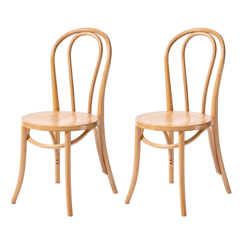 Chaise de style contemporain en bois de hêtre Cuisine Salle à manger Windsor Back Side Chairs