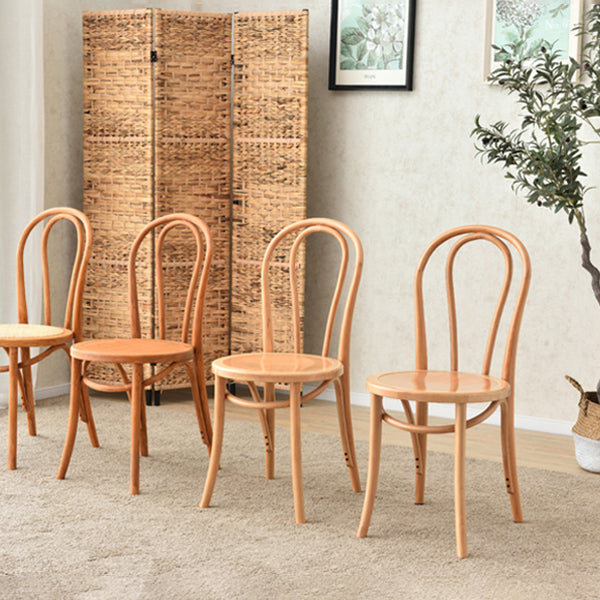 Chaise de style contemporain en bois de hêtre Cuisine Salle à manger Windsor Back Side Chairs