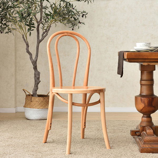 Chaise de style contemporain en bois de hêtre Cuisine Salle à manger Windsor Back Side Chairs