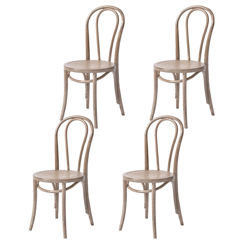 Chaise de style contemporain en bois de hêtre Cuisine Salle à manger Windsor Back Side Chairs